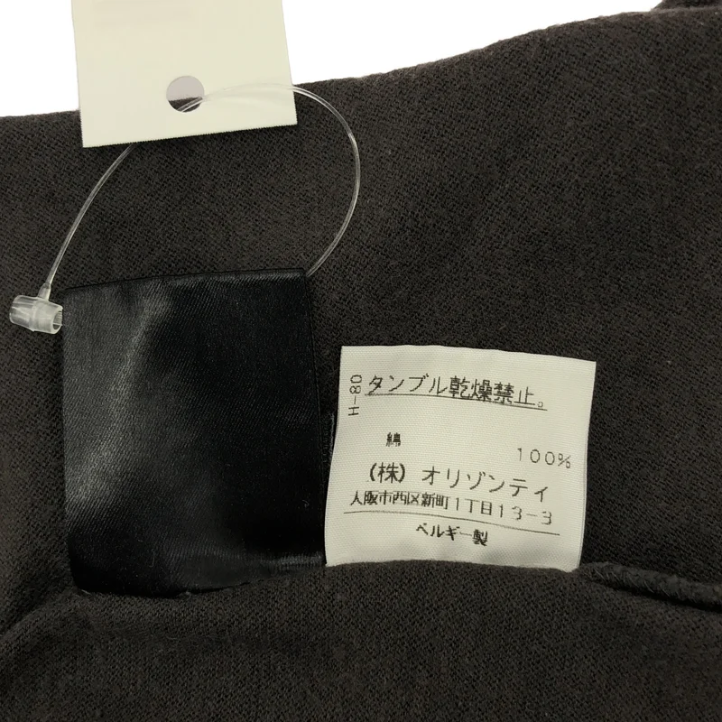 ANN DEMEULEMEESTER / アンドゥムルメステール | コットン ノースリーブ カットソー ワンピース | 38 | レディース