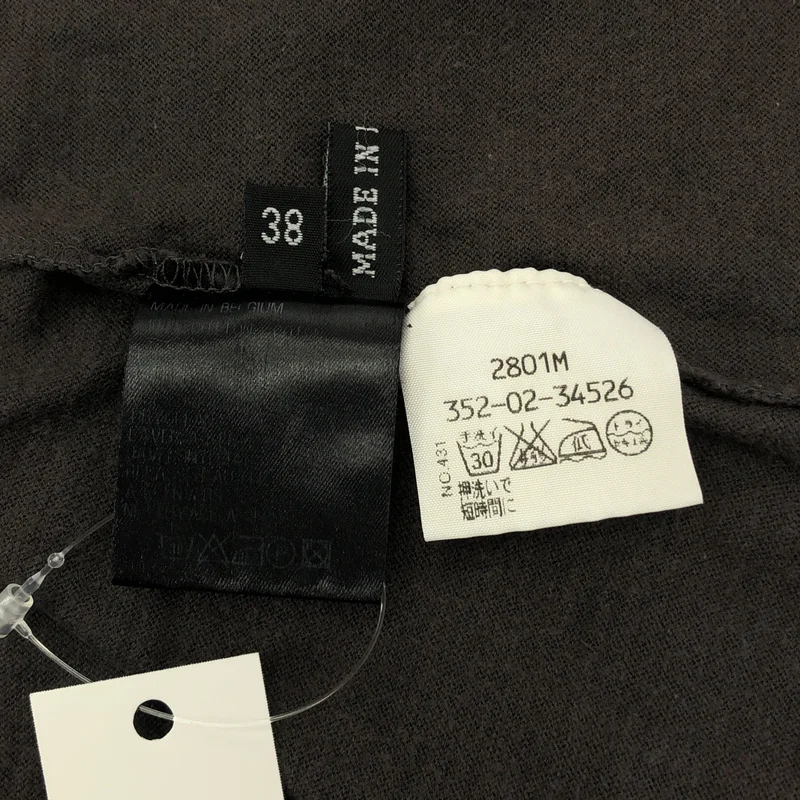 ANN DEMEULEMEESTER / アンドゥムルメステール | コットン ノースリーブ カットソー ワンピース | 38 | レディース
