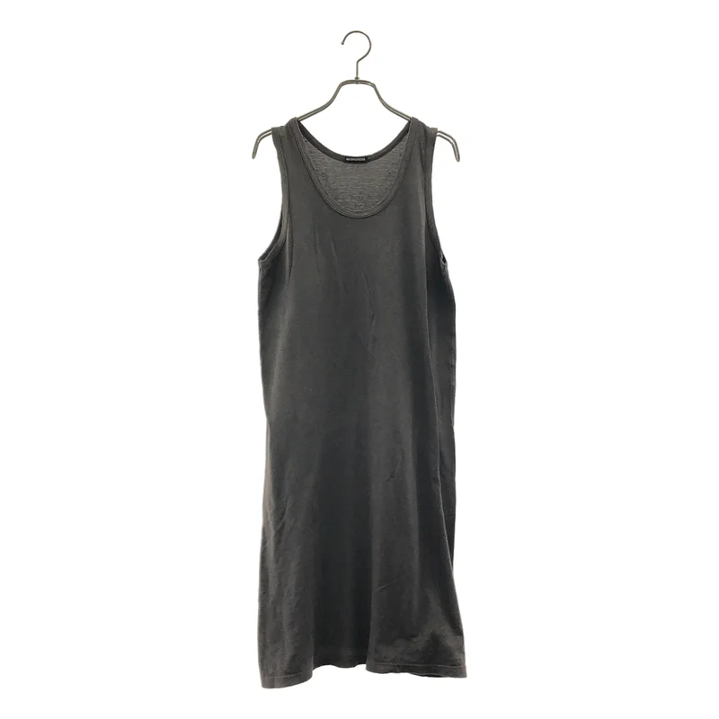 ANN DEMEULEMEESTER / アンドゥムルメステール | コットン ノースリーブ カットソー ワンピース | 38 | レディース