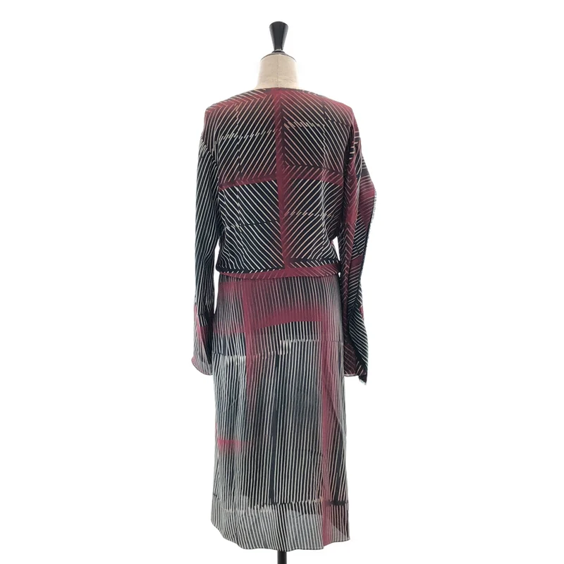 3.1 Phillip Lim / スリーワンフィリップリム | シルク マルチ ストライプ プルオーバー ワンピース | 2 | レディース