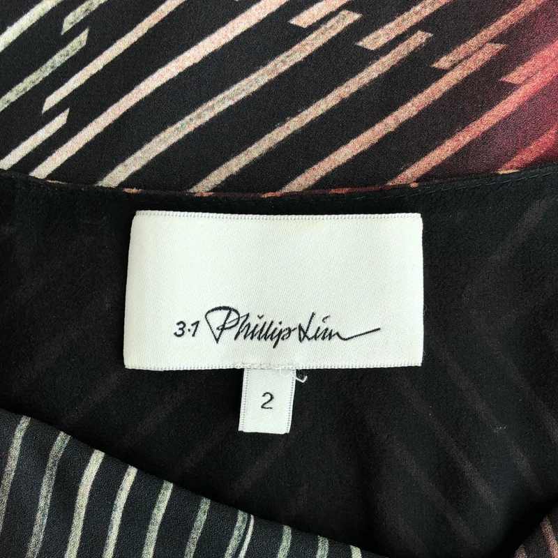 3.1 Phillip Lim / スリーワンフィリップリム | シルク マルチ ストライプ プルオーバー ワンピース | 2 | レディース