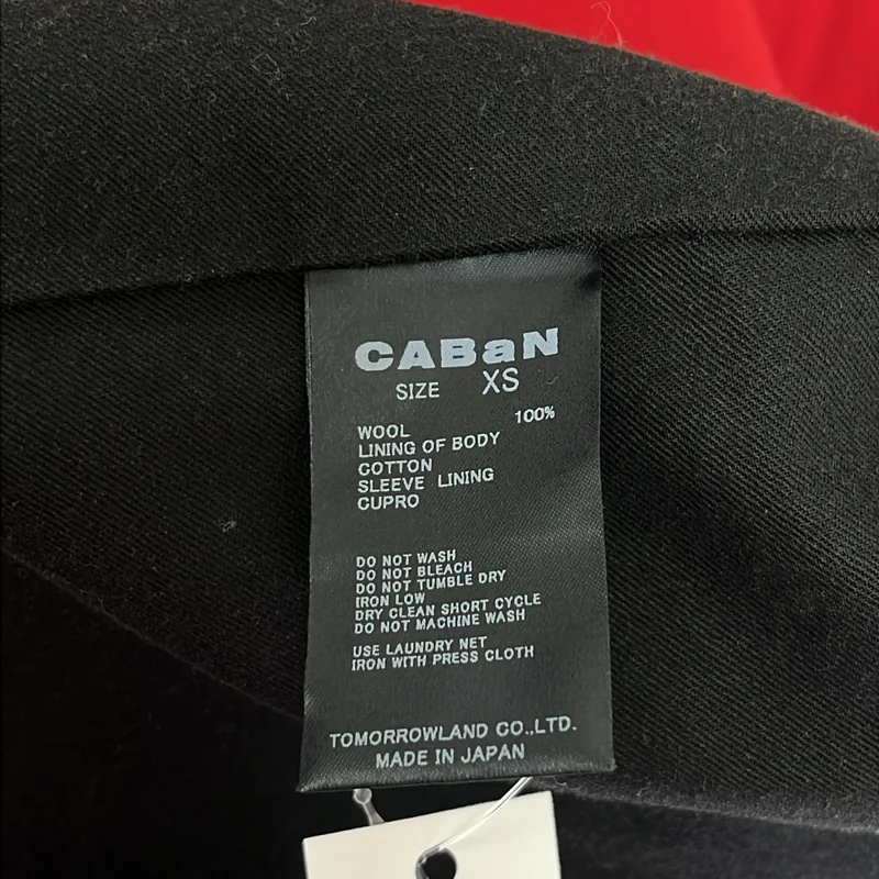 CABaN / キャバン | ウールギャバジン スタンドカラーコート | XS | レディース