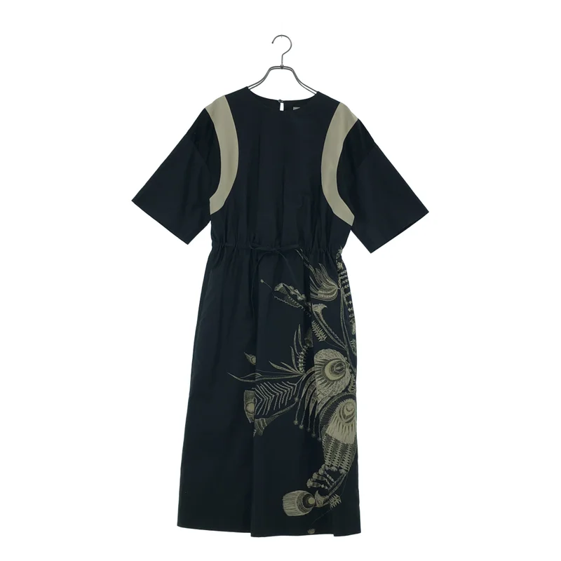 DRIES VAN NOTEN / ドリスヴァンノッテン | 総柄ギャザーワンピース | 36 | レディース