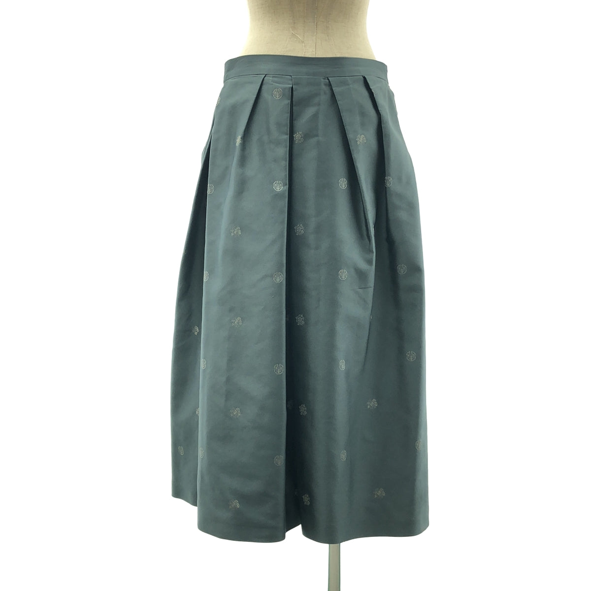 Dries Van Noten シルクアシンメトリー ロングスカート ベルギー製 DRIES VAN NOTEN / ドリスヴァンノッテン | シルク混 タック