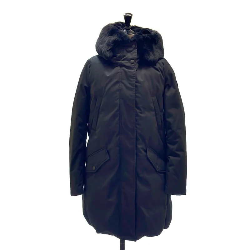 WOOLRICH / ウールリッチ | コクーンパーカ ラビットファー フーデッドダウンコート | XS | レディース