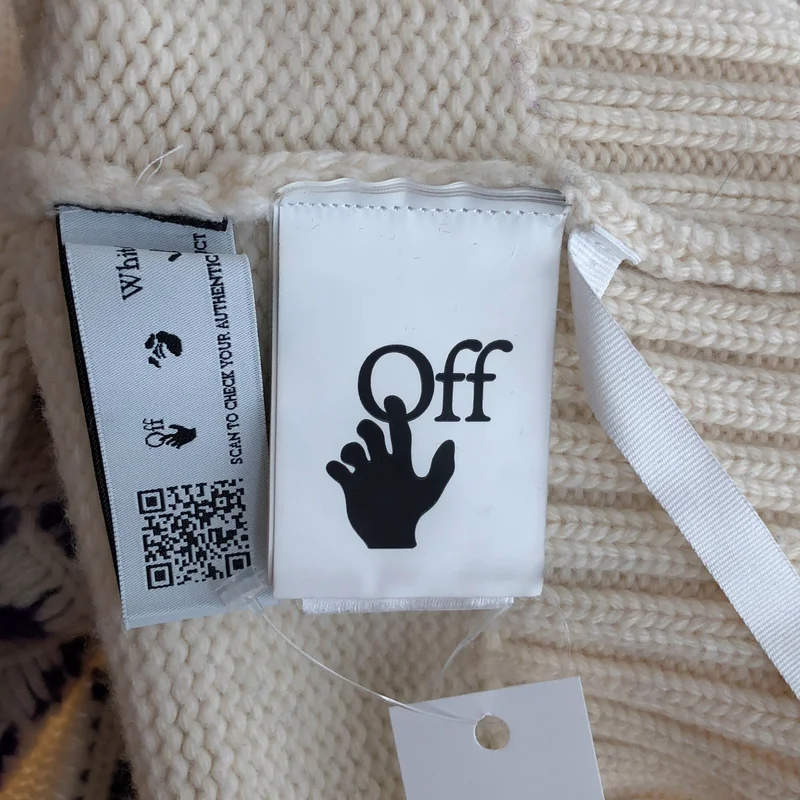 Off-White / オフホワイト | Logo Intarsia Crewneck Jumper ニット | 38 | レディース