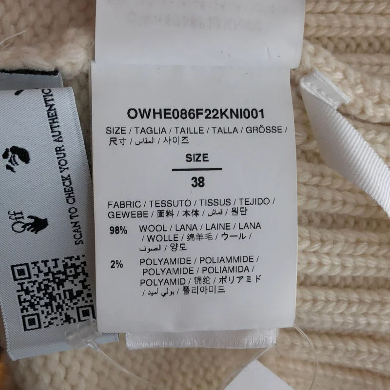 Off-White / オフホワイト | Logo Intarsia Crewneck Jumper ニット | 38 | レディース