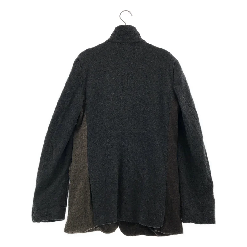 COMME des GARCONS HOMME DEUX / コムデギャルソンオムドゥ | 2015AW | ウール 縮絨 パネル切替 3B テーラードジャケット | S | メンズ