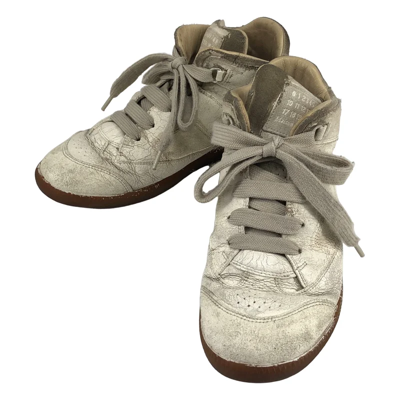 Maison Martin Margiela / メゾンマルタンマルジェラ | ペンキ加工 ジャーマントレーナー ハイカットスニーカー | 40 | メンズ