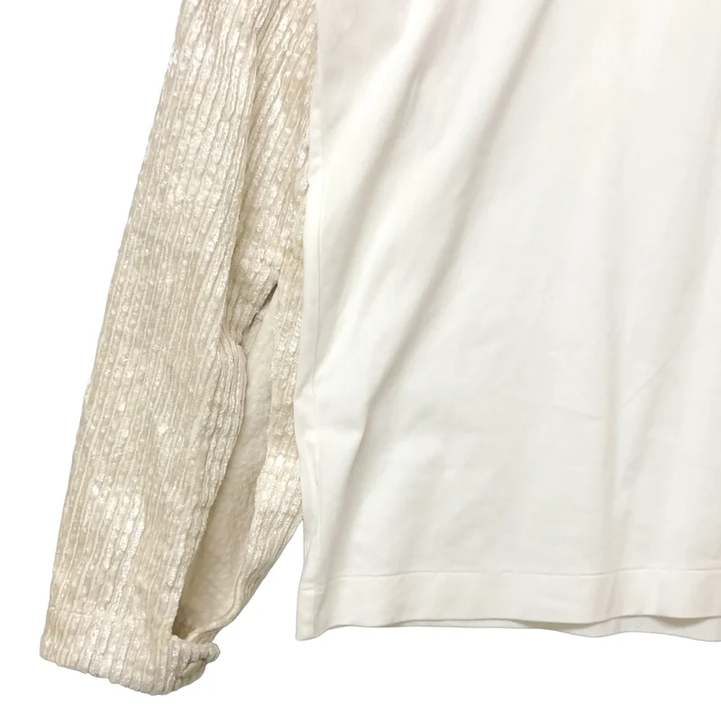 TOGA PULLA / トーガプルラ | コットン コーデュロイ切り替え ロングスリーブカットソー | 36 | レディース
