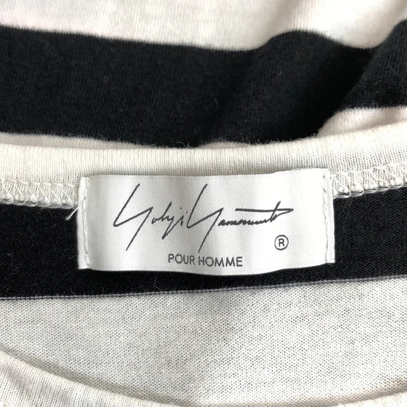 YOHJI YAMAMOTO POUR HOMME / ヨウジヤマモトプールオム | 2022SS | ダリア ボーダー プリント Tシャツ_半袖 HG-T40-277 | 3 | メンズ