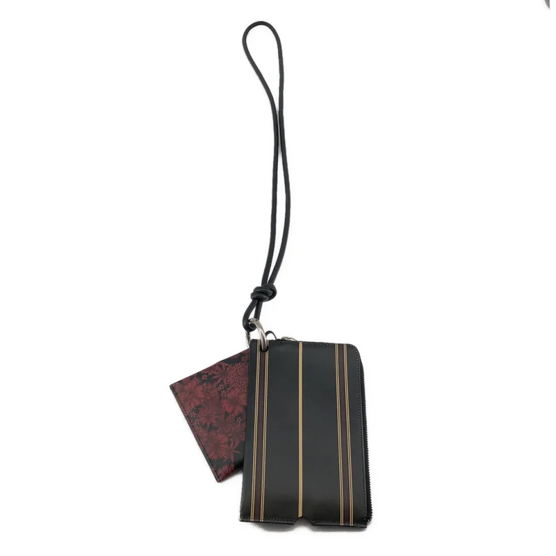 DRIES VAN NOTEN / ドリスヴァンノッテン | レザーポーチ カードホルダー ストラップ |