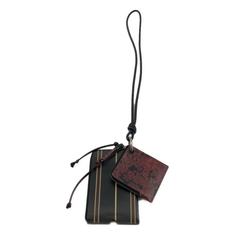 DRIES VAN NOTEN / ドリスヴァンノッテン | レザーポーチ カードホルダー ストラップ |