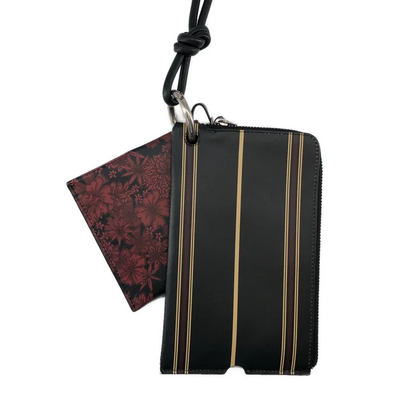 DRIES VAN NOTEN / ドリスヴァンノッテン | レザーポーチ カードホルダー ストラップ |