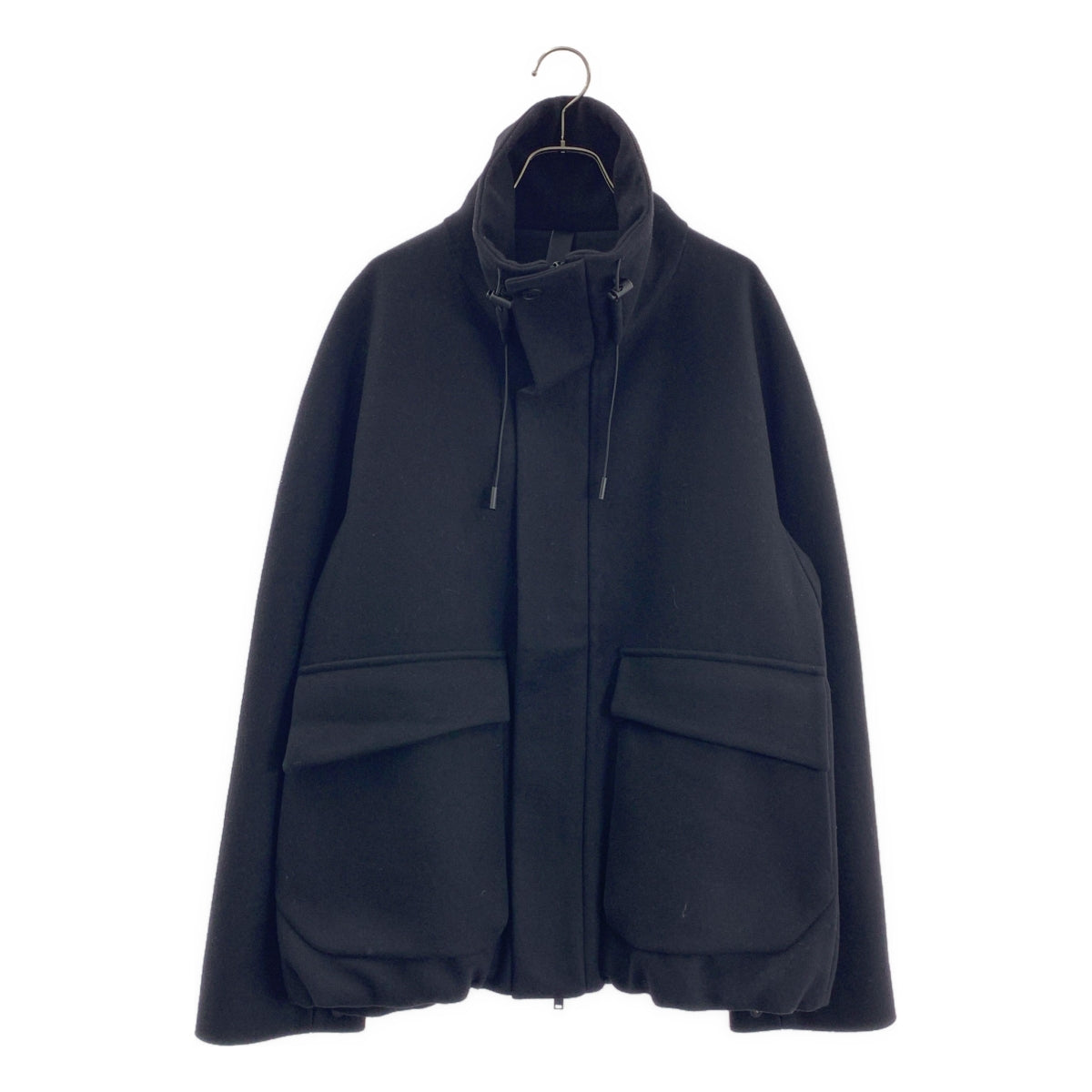 【美品】  TOMORROWLAND / トゥモローランド | 別注 HEVO ウールナイロン ブルゾン ジャケット | 48 | ブラック | メンズ 美品】 TOMORROWLAND / トゥモローランド | 別注 HEVO ウールナイロン