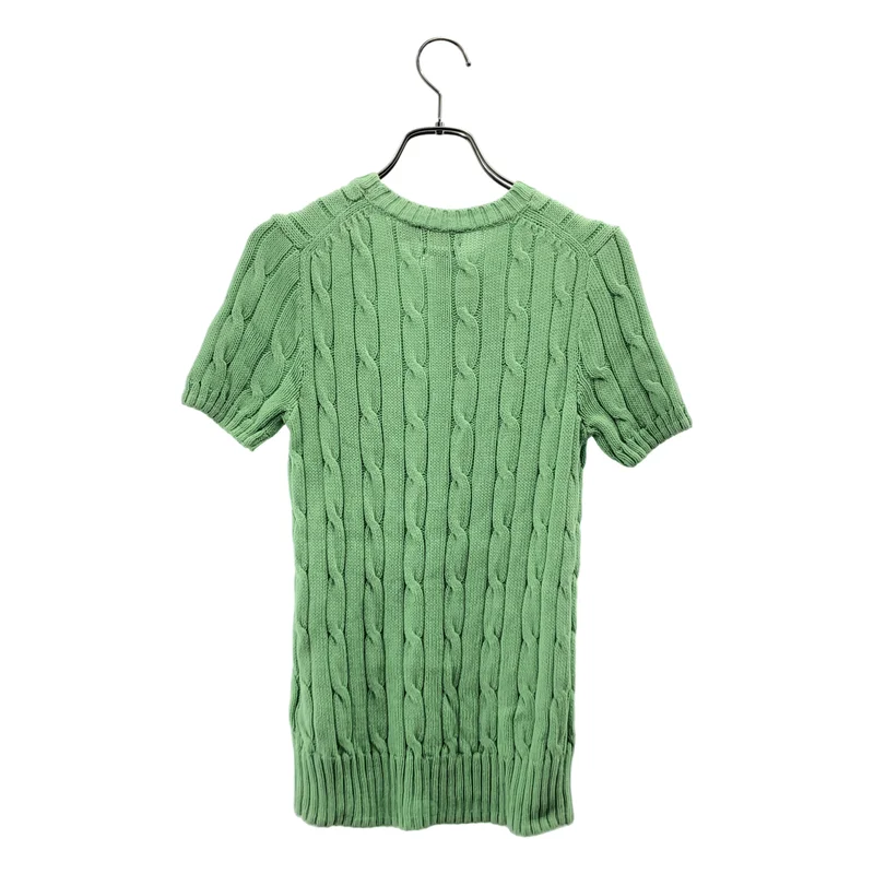 POLO RALPH LAUREN / ポロラルフローレン | コットン ケーブル ショートスリーブ ニット | XS | レディース