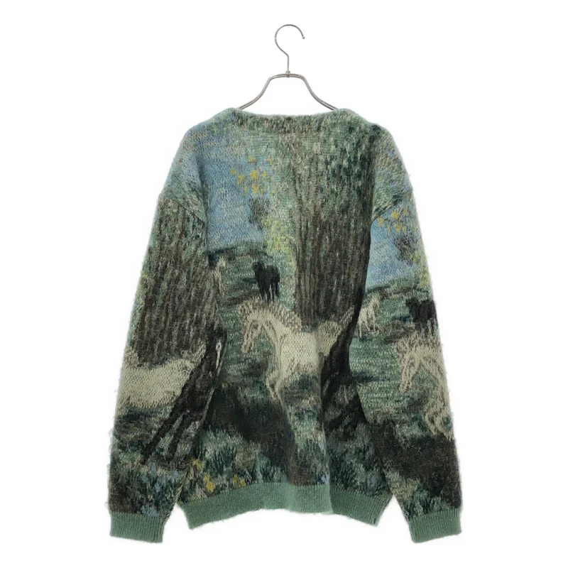 YOKE / ヨーク | 2024AW | × KEITA MARUYAMA / HORSE JAQUCARD MOHAIR CARDIGAN / ホースジャガード モヘヤカーディガン | 2 | メンズ