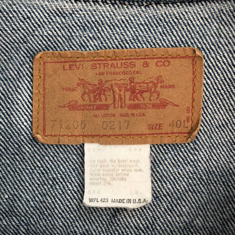 Levi's / リーバイス | 71205 USA製 デニムジャケット | 40L | メンズ
