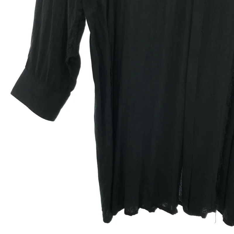 YOHJI YAMAMOTO POUR HOMME / ヨウジヤマモトプールオム | 2018SS | レーヨン 切替 オーバーサイズ ロングシャツ | 1 | メンズ
