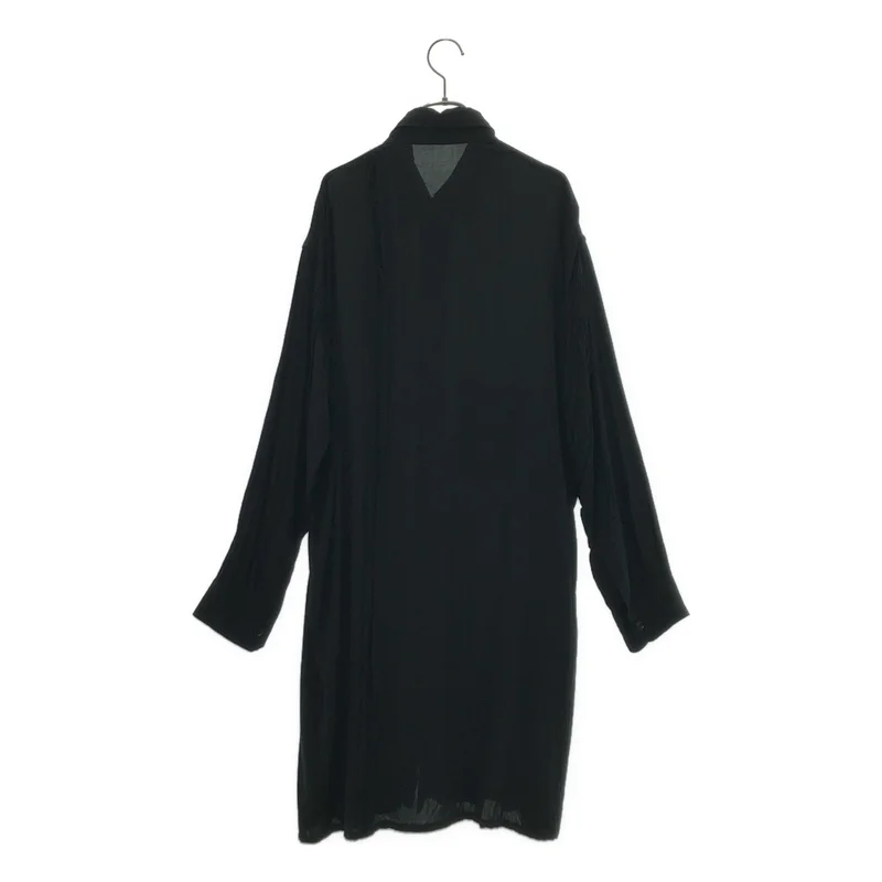 YOHJI YAMAMOTO POUR HOMME / ヨウジヤマモトプールオム | 2018SS | レーヨン 切替 オーバーサイズ ロングシャツ | 1 | メンズ