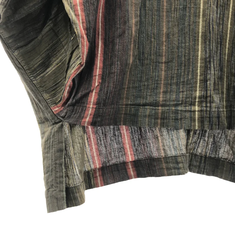 ISSEY MIYAKE / イッセイミヤケ | 筆タグ / コットン リネン スリット トップス | 9 | レディース