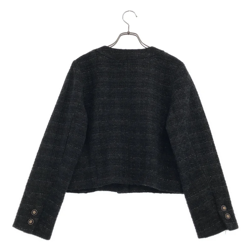 Herlipto / ハーリップトゥ | Charlotte Tweed Jacket ノーカラー ツイードジャケット | M | レディース