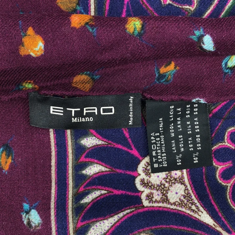 ETRO / エトロ | ウール シルク ペイズリー ストール |