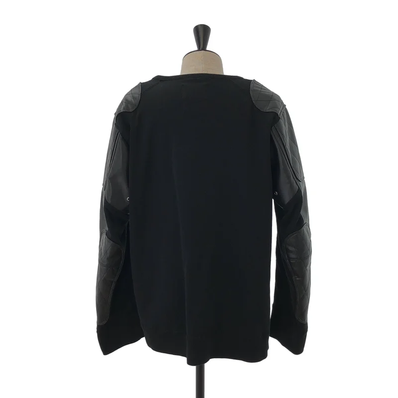 eye JUNYA WATANABE COMME des GARCONS MAN / アイジュンヤワタナベ マン | 2023AW | × REIGNING CHAMP / フェイクレザー切り替え スウェット | L | メンズ
