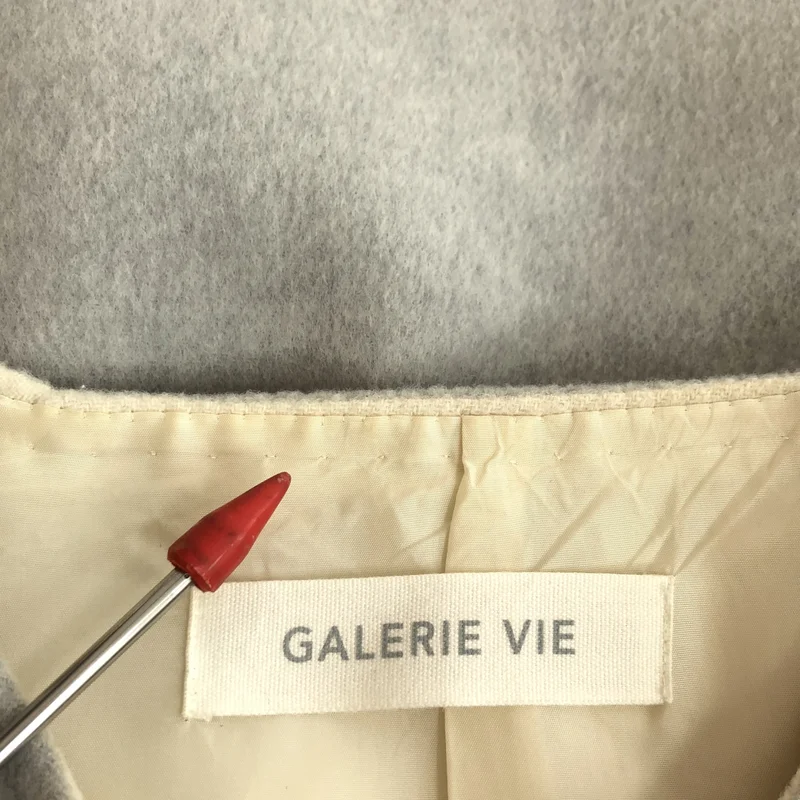 GALERIE VIE / ギャルリーヴィー | ウール ダブルフェイス カラーレストレンチショートコート | 36 | レディース