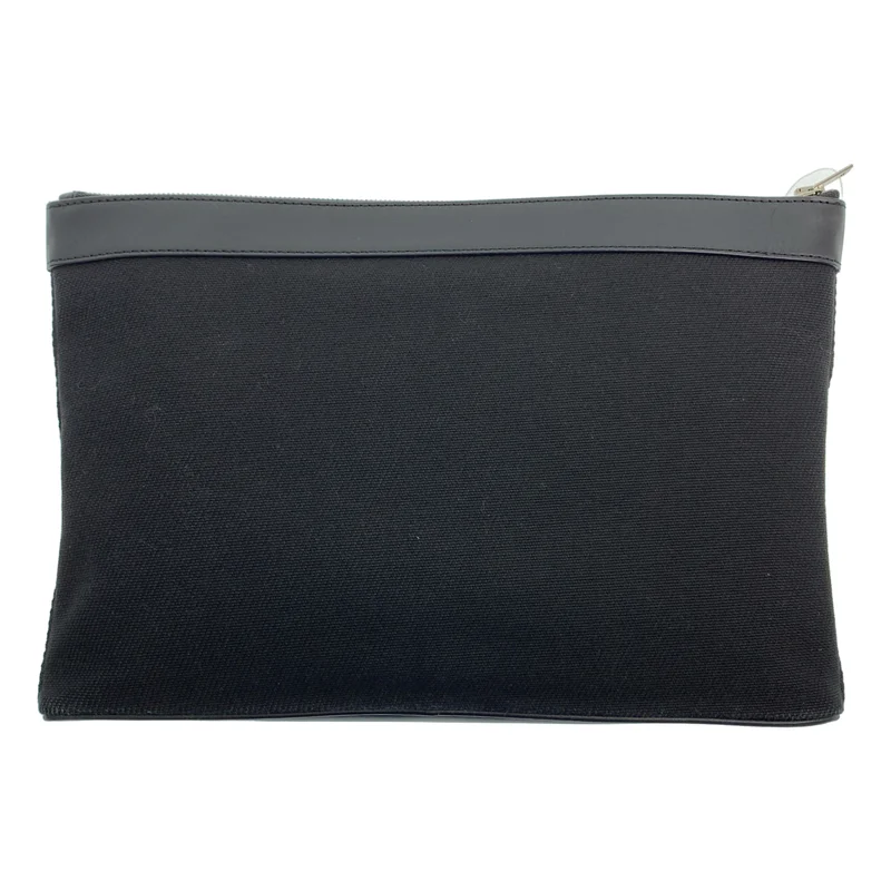 ALEXANDER WANG / アレキサンダーワン | レザー キャンバス切り替え クラッチバッグ | OS | レディース