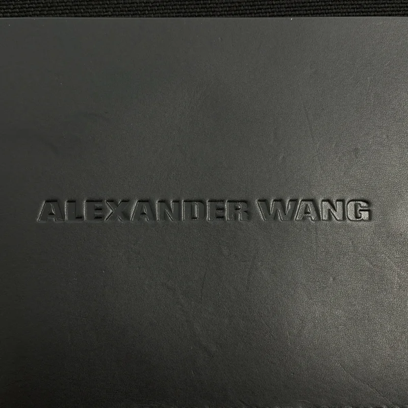 ALEXANDER WANG / アレキサンダーワン | レザー キャンバス切り替え クラッチバッグ | OS | レディース