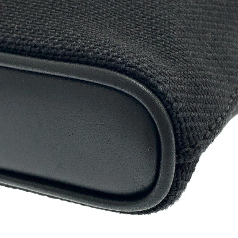 ALEXANDER WANG / アレキサンダーワン | レザー キャンバス切り替え クラッチバッグ | OS | レディース