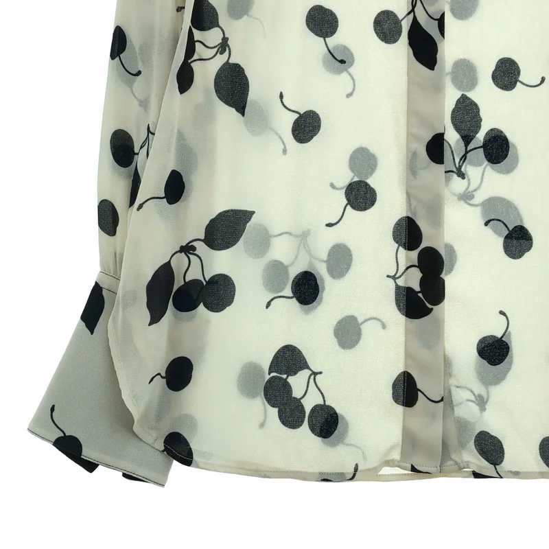 3.1 Phillip Lim / スリーワンフィリップリム | チェリープリント シャツ_長袖 | 2 | レディース