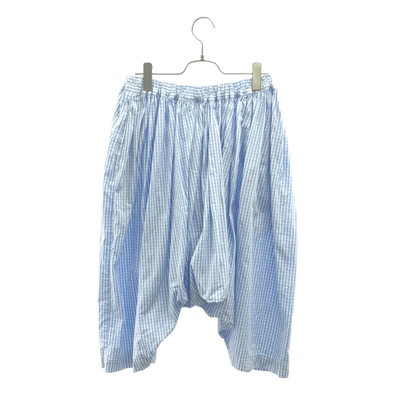 tao COMME des GARCONS / タオコムデギャルソン | 2022SS | コットン チェック ギャザーサルエルパンツ | M | レディース