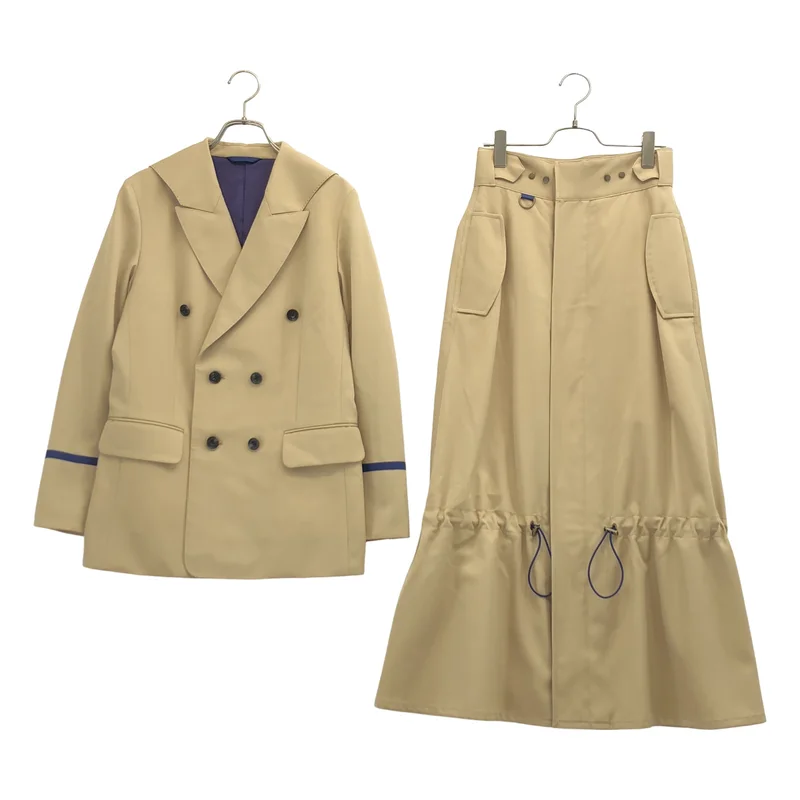 daichiogata / ダイチオガタ | setup / sailor jacket / wool gabardine combat skirt ジャケット スカート | 1 | レディース