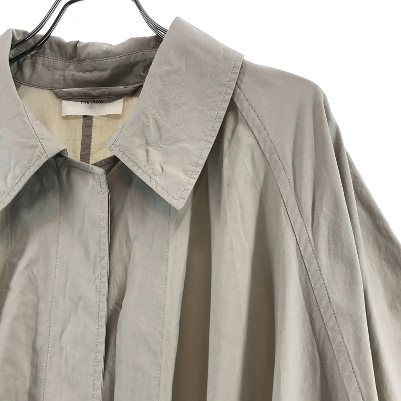 THE ROW / ザロウ | LEINS COAT コットンポプリン オーバーサイズ スプリング ステンカラーコート | XS | レディース