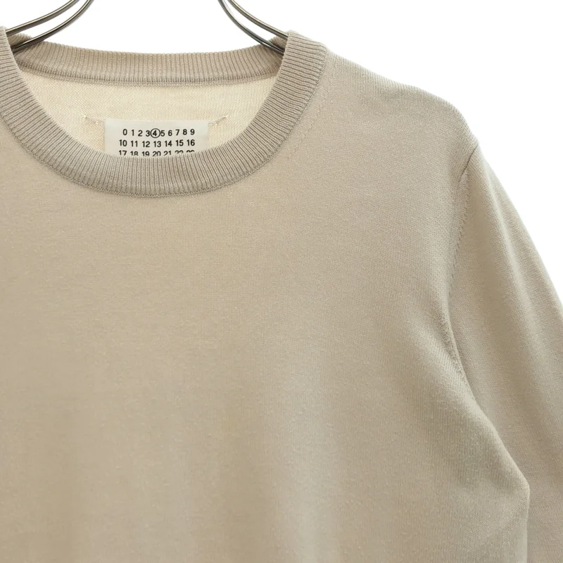 Maison Margiela / メゾンマルジェラ | コットン エルボーパッチ クルーネックニット | M | レディース