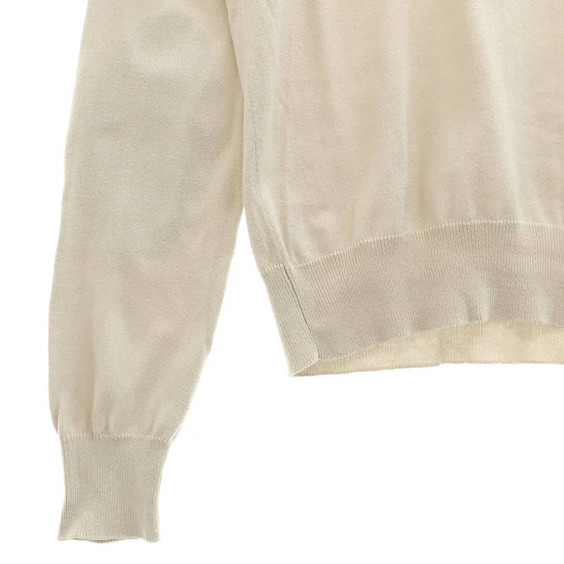 Maison Margiela / メゾンマルジェラ | コットン エルボーパッチ クルーネックニット | M | レディース