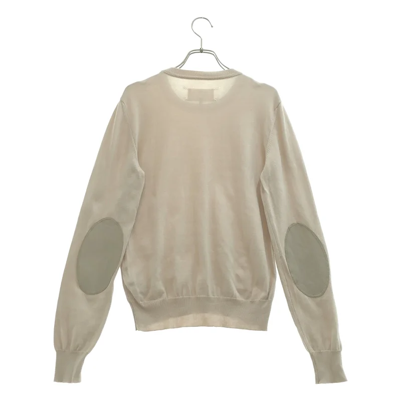Maison Margiela / メゾンマルジェラ | コットン エルボーパッチ クルーネックニット | M | レディース