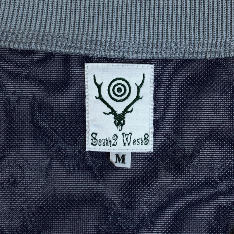 South2West8 S2W8 / サウスツーウエストエイト | String V Neck Shirt - Poly Jq. / Skull&Target トップス | M | メンズ