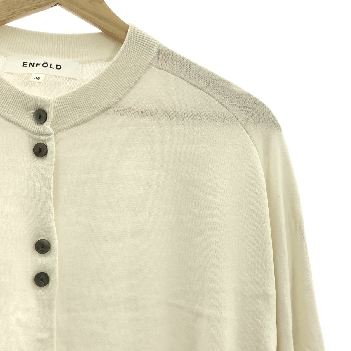 美品】 ENFOLD / エンフォルド | 2025AW | ROUND CARDIGAN シルク