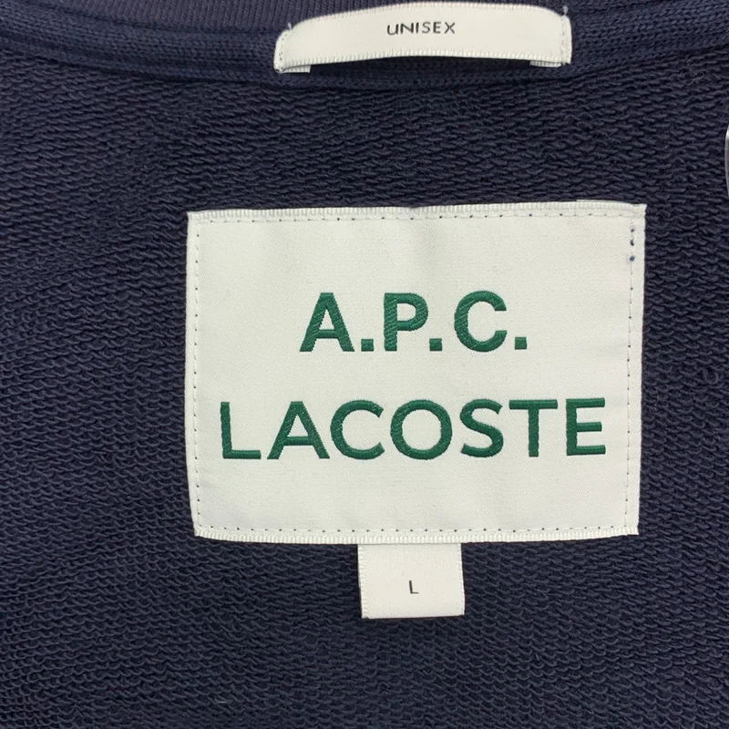A.P.C. / アーペーセー | × LACOSTE / ラコステ ロゴ スウェット トレーナー | L | メンズ