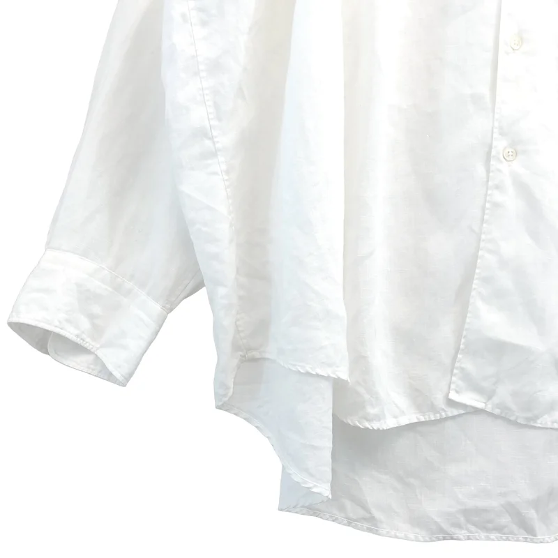 Graphpaper / グラフペーパー | Linen L/S Oversized Band Collar Shirt リネン オーバーサイズ バンドカラーシャツ | F | メンズ