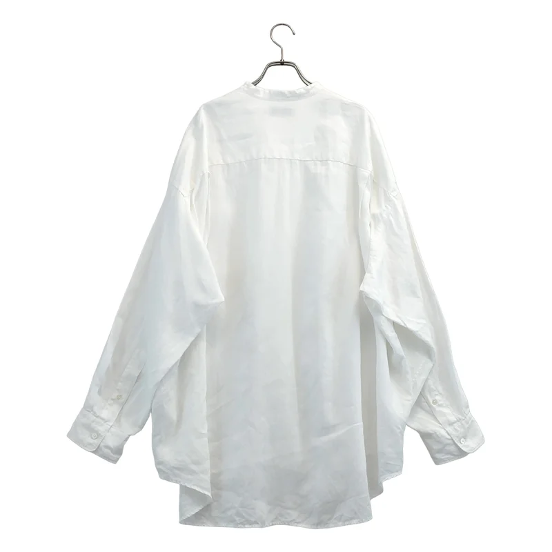 Graphpaper / グラフペーパー | Linen L/S Oversized Band Collar Shirt リネン オーバーサイズ バンドカラーシャツ | F | メンズ