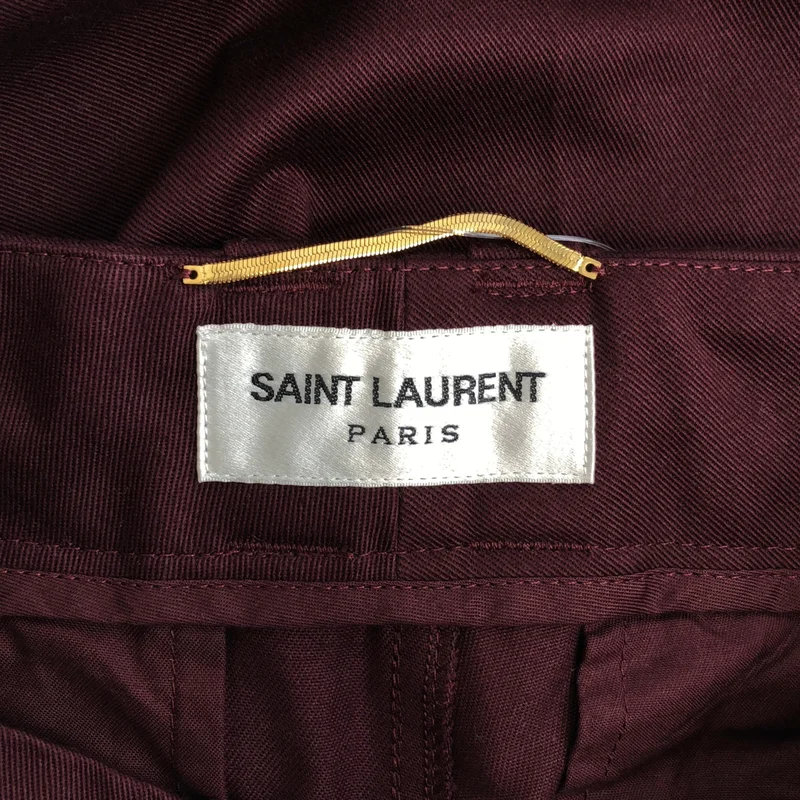 SAINT LAURENT PARIS / サンローランパリ | コットン ストレートパンツ | 36 | レディース