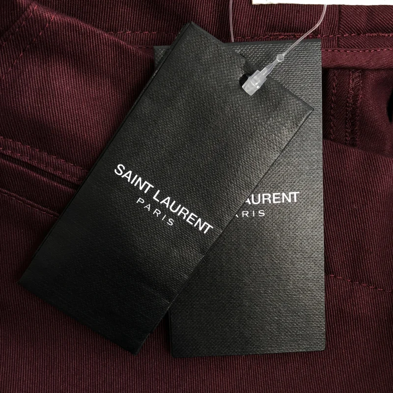 SAINT LAURENT PARIS / サンローランパリ | コットン ストレートパンツ | 36 | レディース