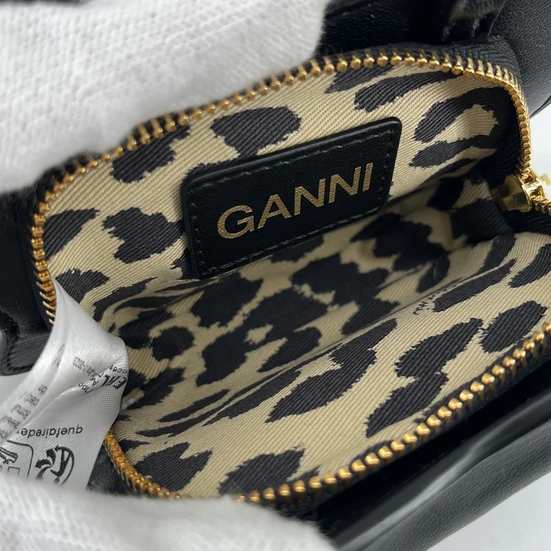 Ganni / ガニー | バタフライ クロスボディ チェーン ショルダーバッグ |