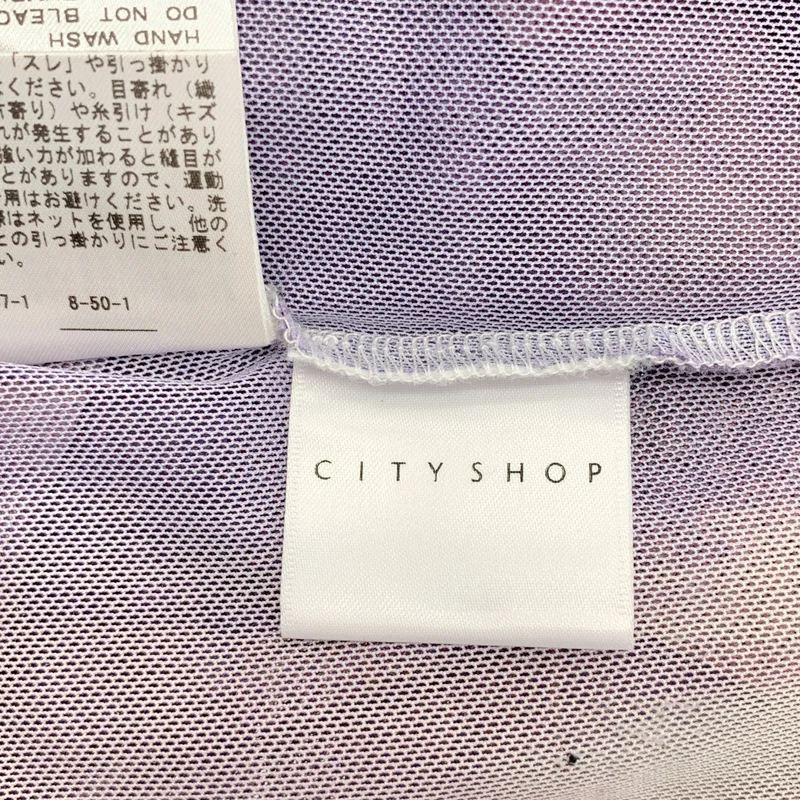 CITYSHOP / シティショップ | 2024SS | PATTERN SHEER CUT / シアー カットソー |