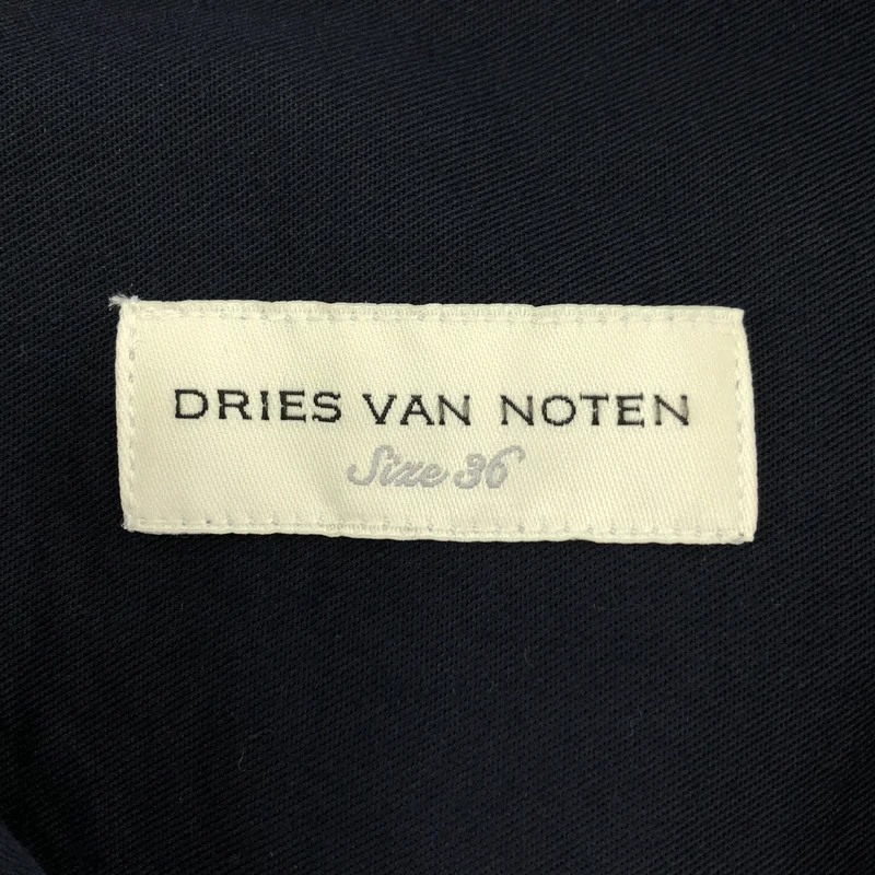 DRIES VAN NOTEN / ドリスヴァンノッテン | 2024AW | ピンディテール ドレープシャツワンピース | 36 | レディース