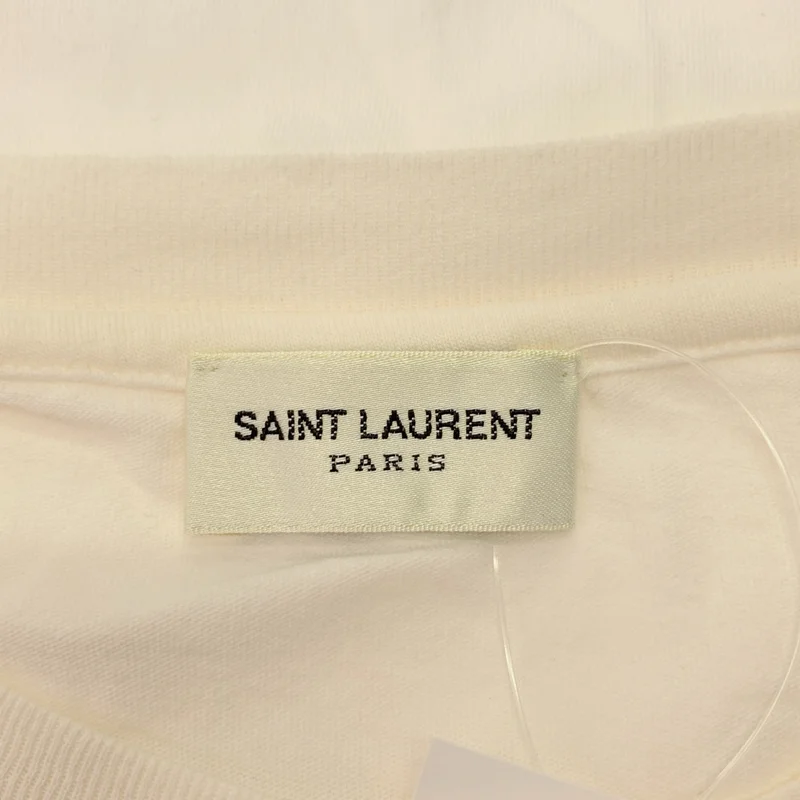 SAINT LAURENT PARIS / サンローランパリ | by Hedi Slimane シグネチャーロゴプリント クルーネックカットソー | XS | メンズ